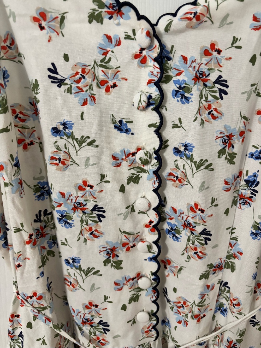 Free Assembly Floral Spaghetti-Strap Midi Dress in White - Picture 5 of 11